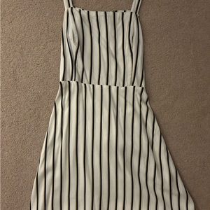 Hollister black, yellow, and white striped dress
